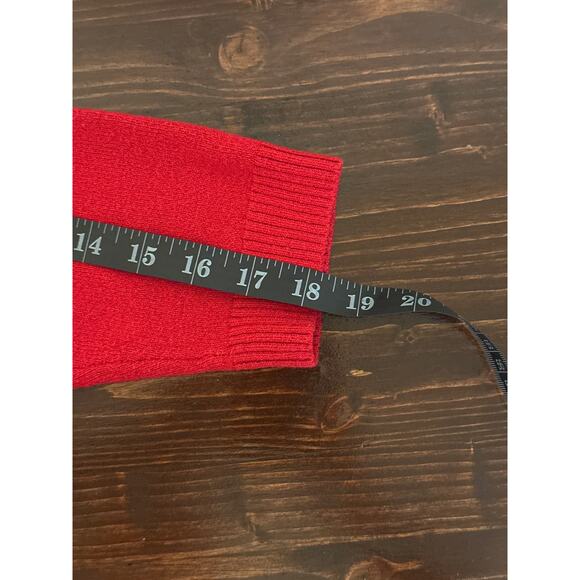 J JILL Fall/Winter Red Sweater 3/4 Sleeve w/ Pockets Business Casual Holiday L - Picture 12 of 14